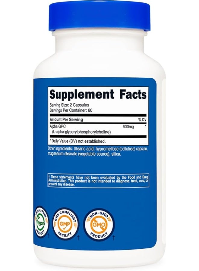 Nutricost, Alpha GPC, 120 Capsules (300 mg er Capsule) - Image 5